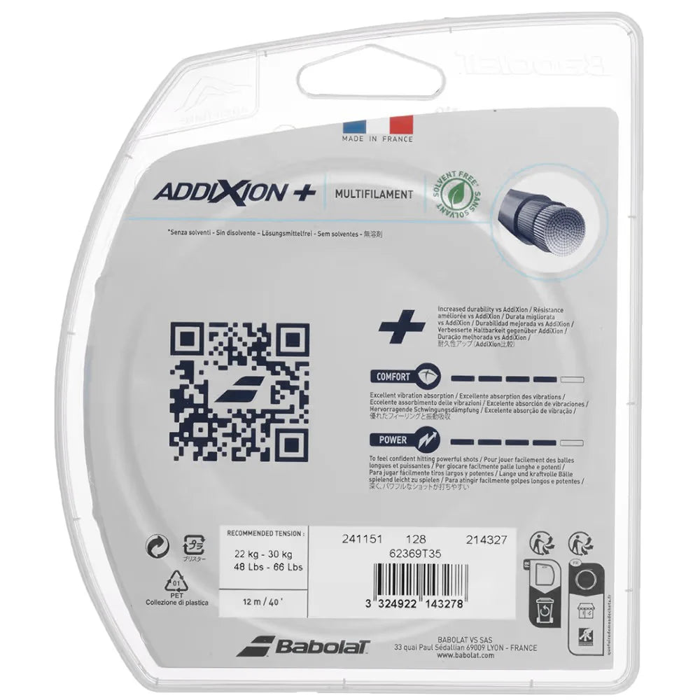 Babolat AddiXion + Tennis String (Natural)