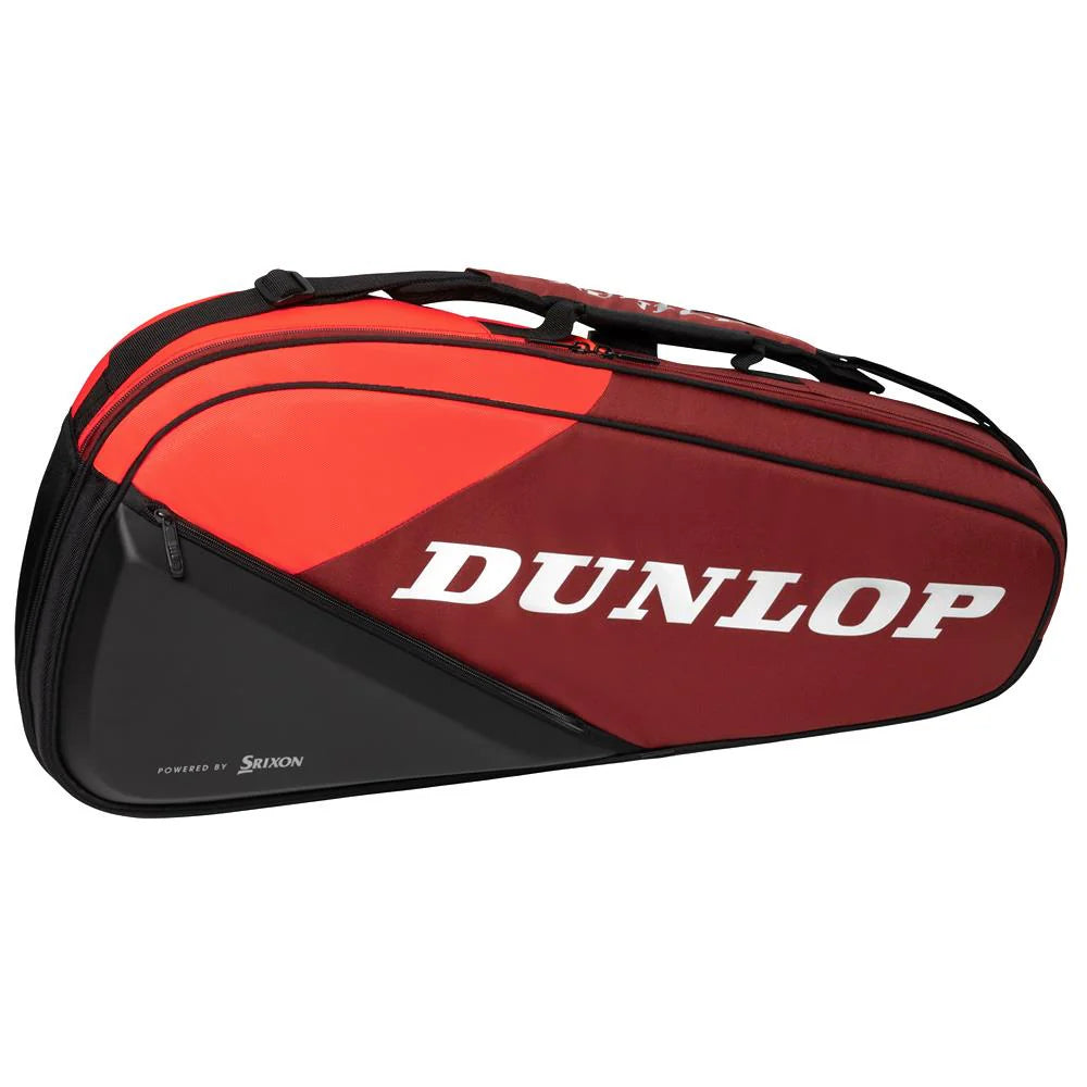 Dunlop CX Performance Racquets Bag 3 Pack - Black/Red