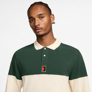 Nike Court Heritage Long Sleeve Polo - Men's
