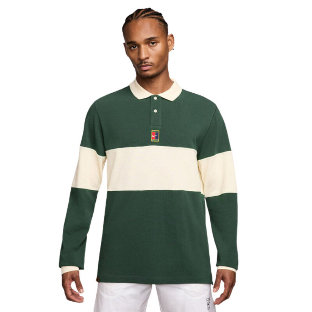 Nike Court Heritage Long Sleeve Polo - Men's
