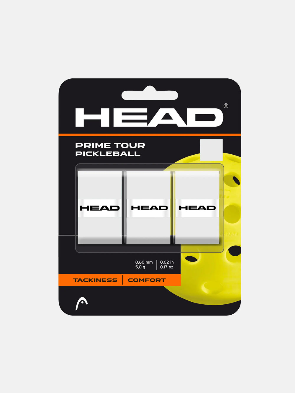 Head Prime Tour Pickleball Overgrip (White)