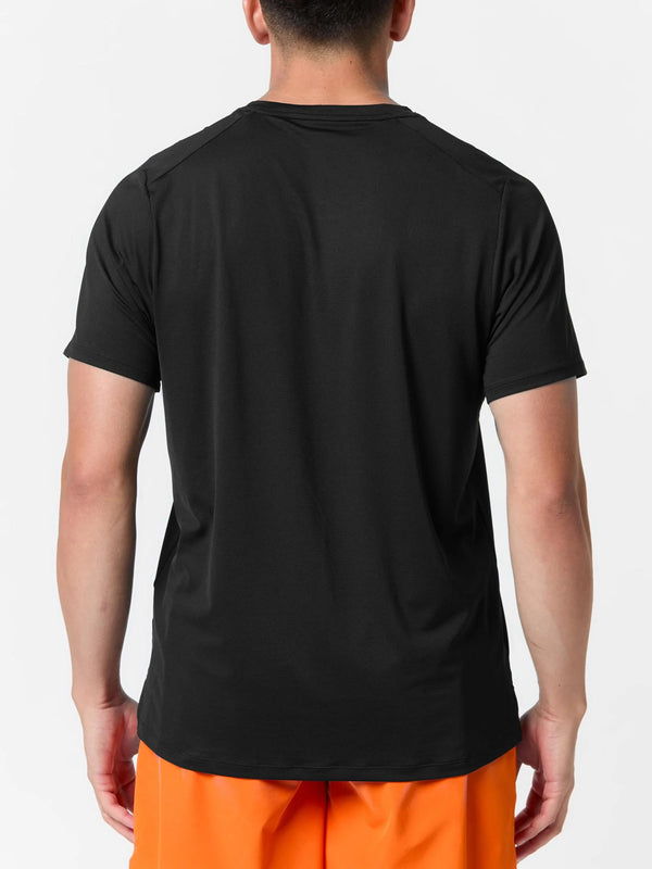 Nike Men's  Advantage Court Dri-FIT Tennis Top (Black/White)