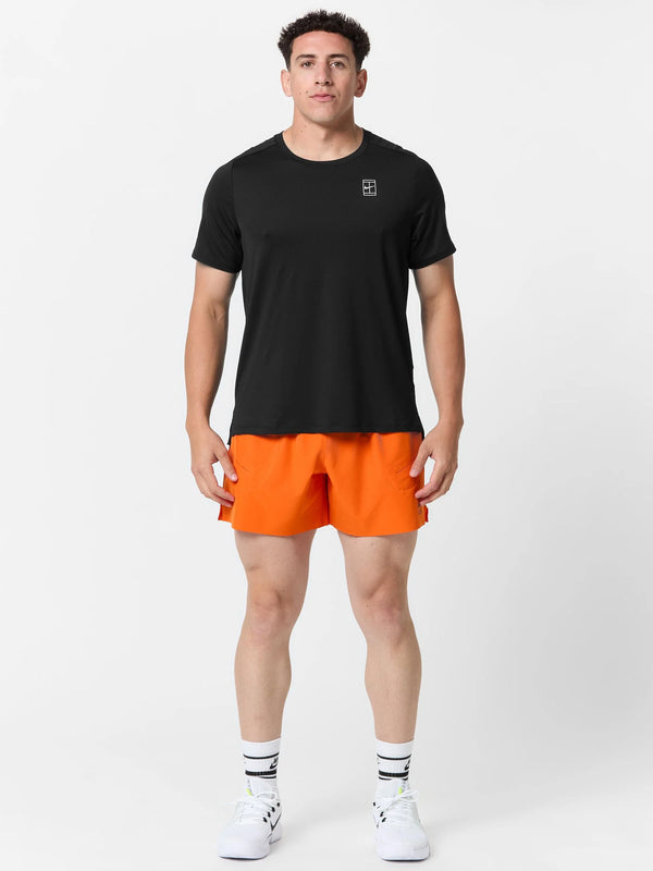 Nike Men's  Advantage Court Dri-FIT Tennis Top (Black/White)