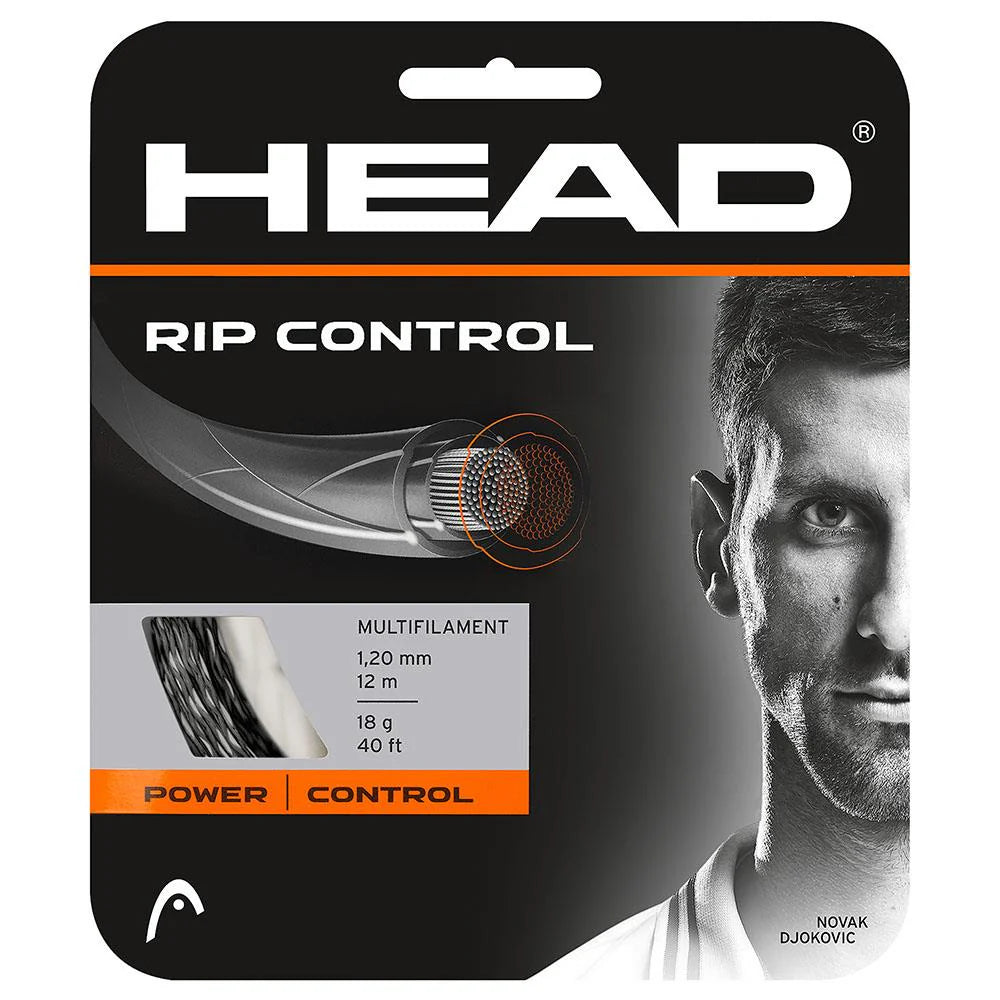 Head Rip Control Tennis String (White/Black)