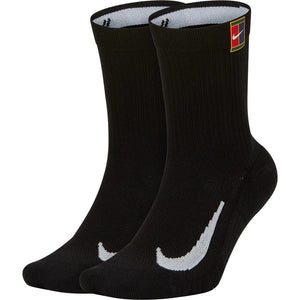 Nike Court Multiplier Max Socks 2 Pack (Black) (Crew)