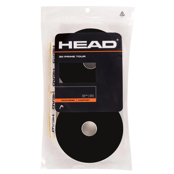 Head Prime Tour Overgrip - 30 Pack - Black