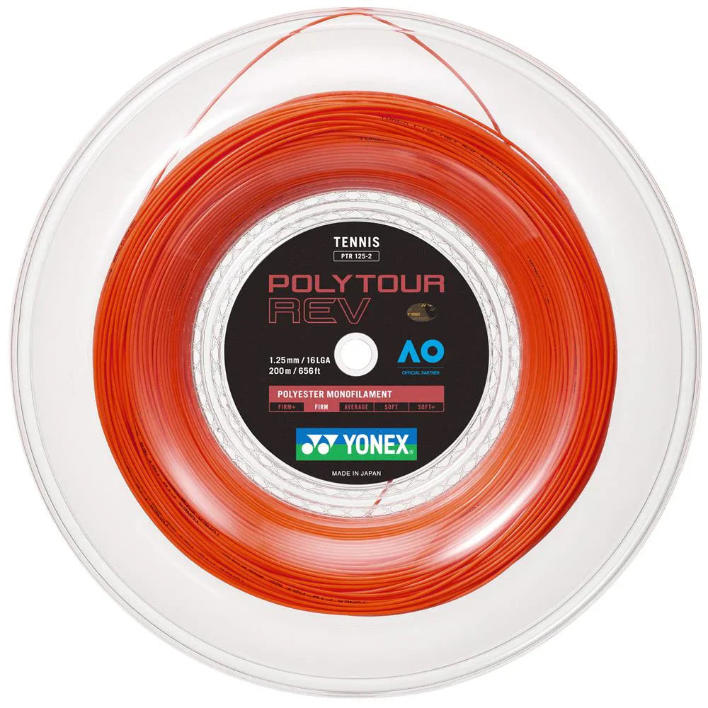 [HALF-SET] Yonex Polytour REV (Bright Orange) (Reel)