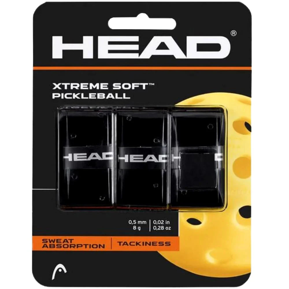 Head Xtreme Soft Pickleball Overgrip (Black)