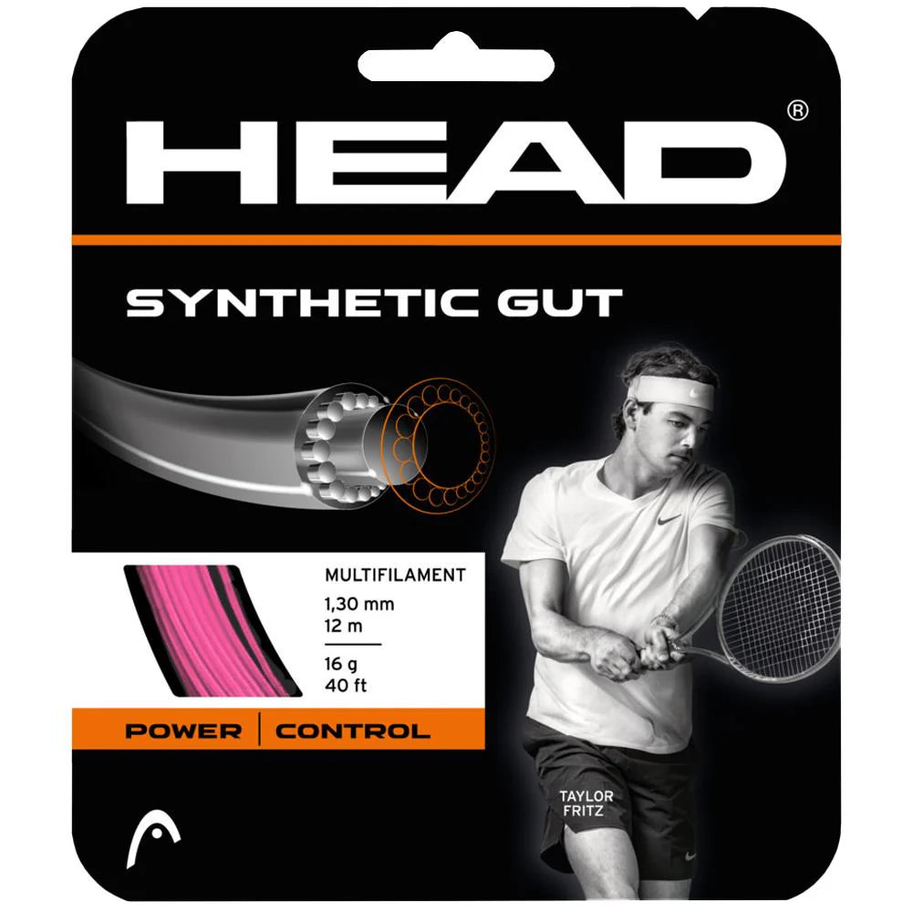 Head Synthetic Gut Tennis String (Pink)
