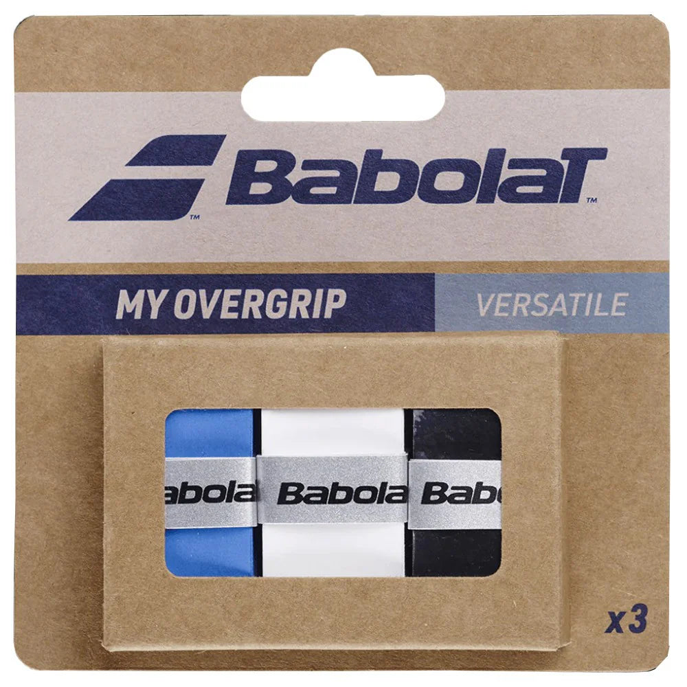 Babolat My Overgrip - 3 Pack (Black/Blue/White)