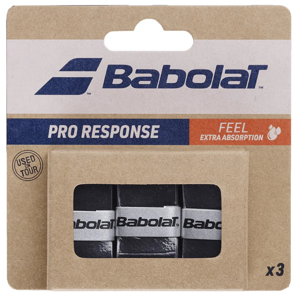 Babolat Pro Response Overgrip - 3 Pack (Black)