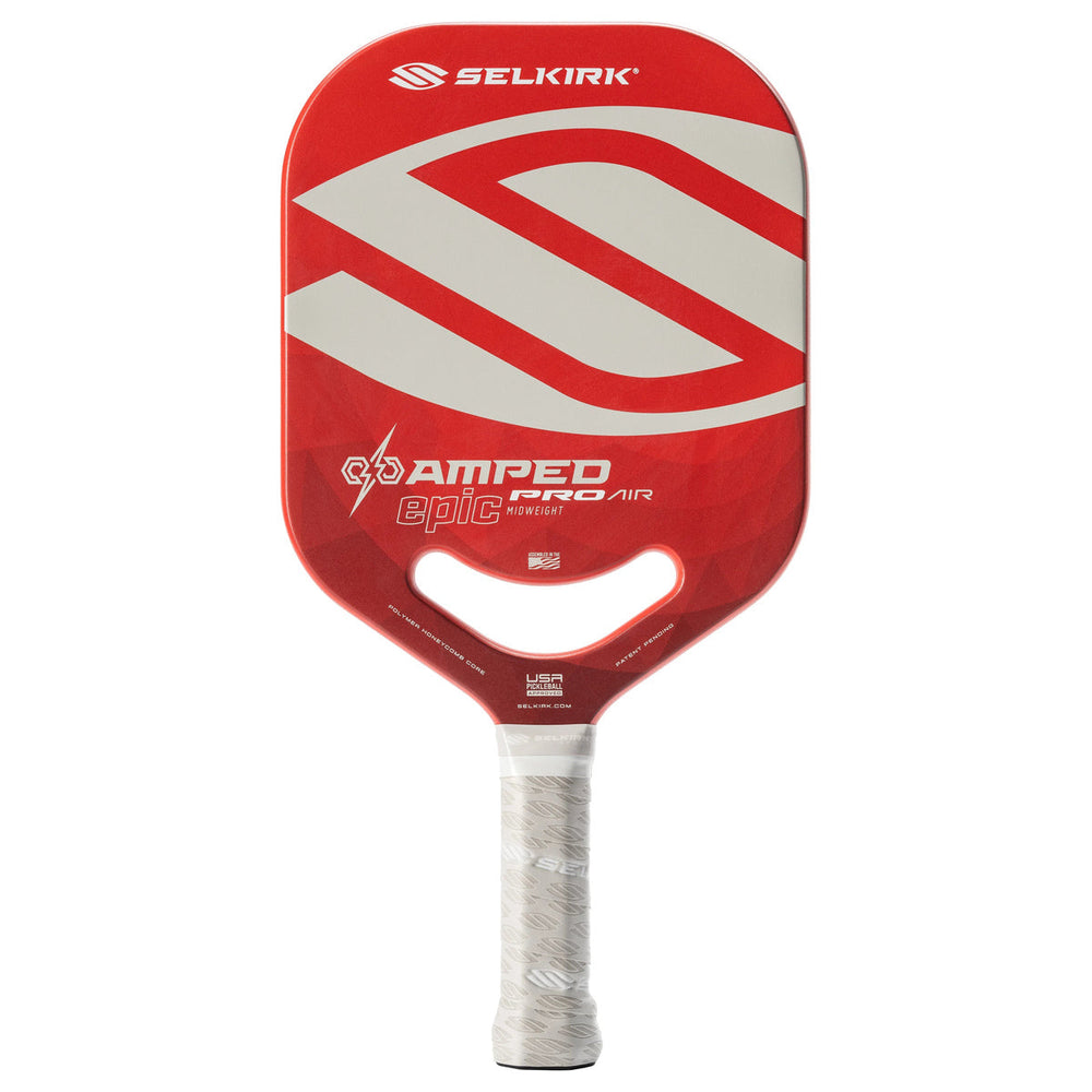 Selkirk AMPED Pro Air Epic front-facing pickleball paddle on white background