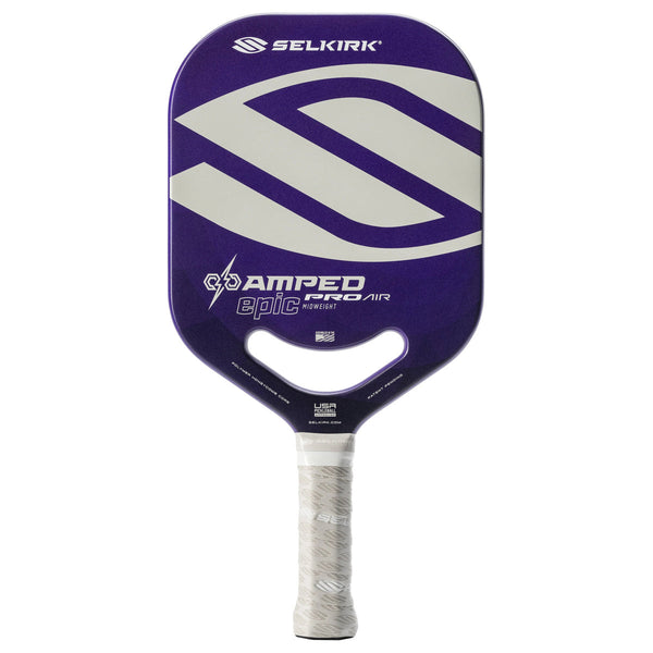 Selkirk AMPED Pro Air Epic Purple front-facing paddle on white background
