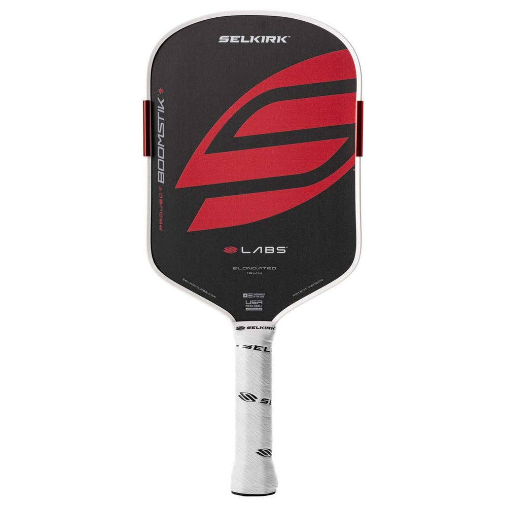 Selkirk Labs Project Boomstik Elongated front-facing pickleball paddle on white background