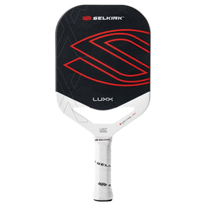 Selkirk LUXX Control Air Epic InfiniGrit Black front-facing paddle on white background