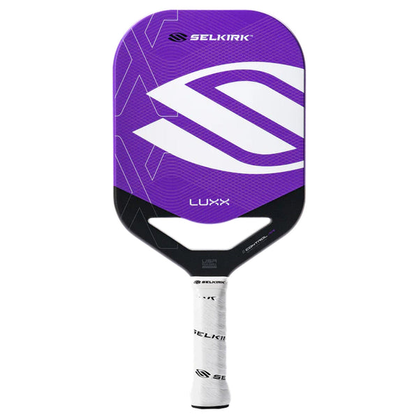 Selkirk LUXX Control Air Epic InfiniGrit Purple front-facing paddle on white background