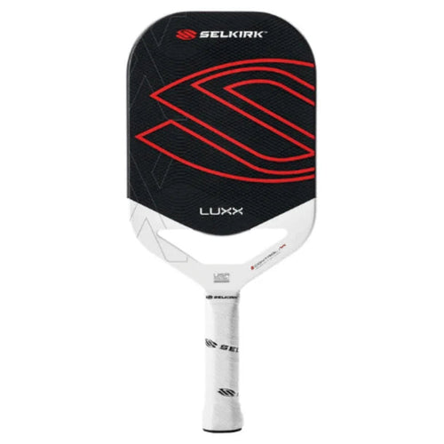 Selkirk LUXX Control Air Invikta InfiniGrit Black front-facing paddle on white background