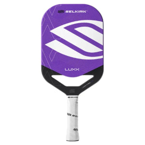 Selkirk LUXX Control Air Invikta InfiniGrit Purple front-facing paddle on white background
