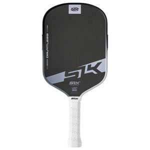 Selkirk SLK Dauntless Elongated Storm Gray front-facing paddle on white background