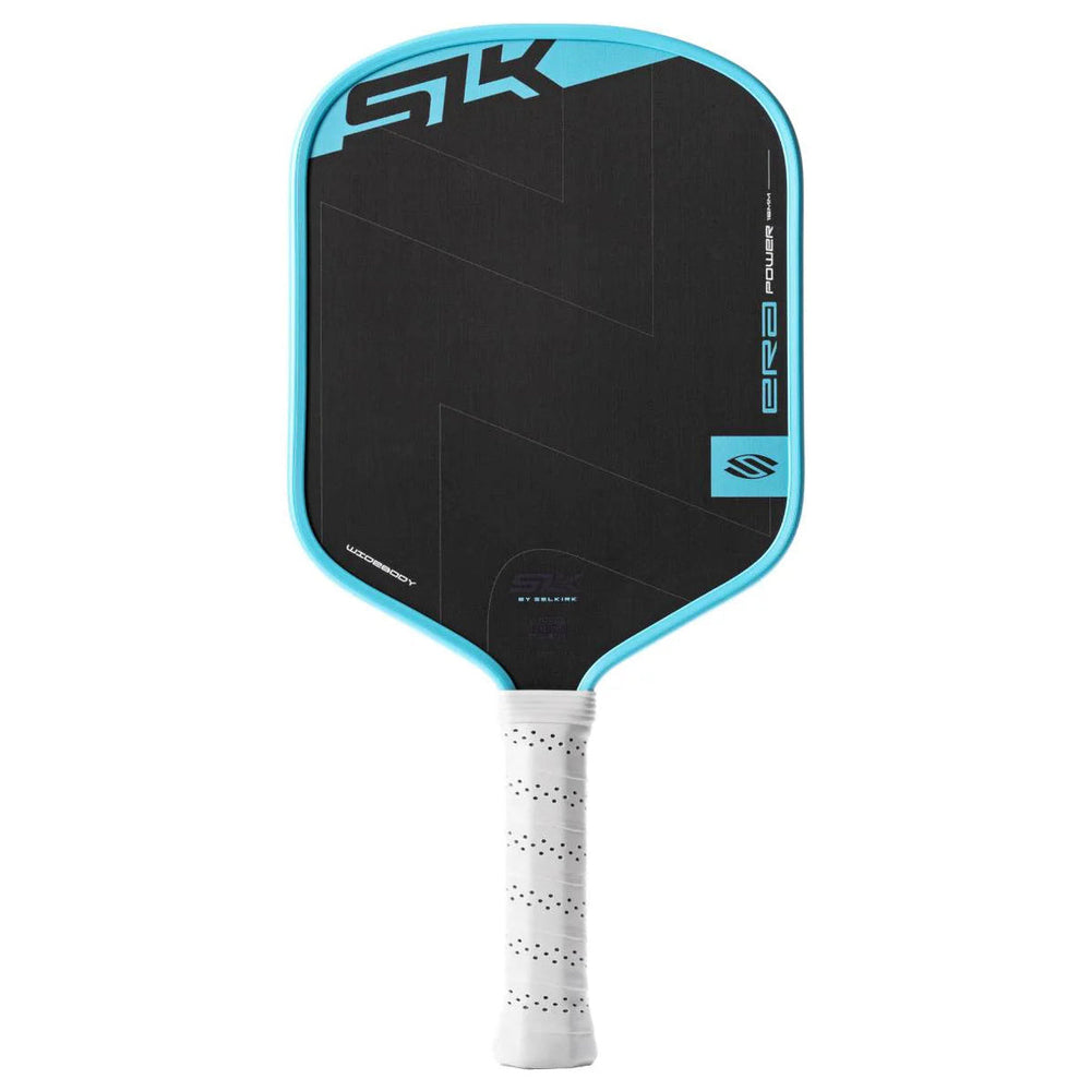 Selkirk SLK ERA Power Blue Cyan front-facing pickleball paddle on white background