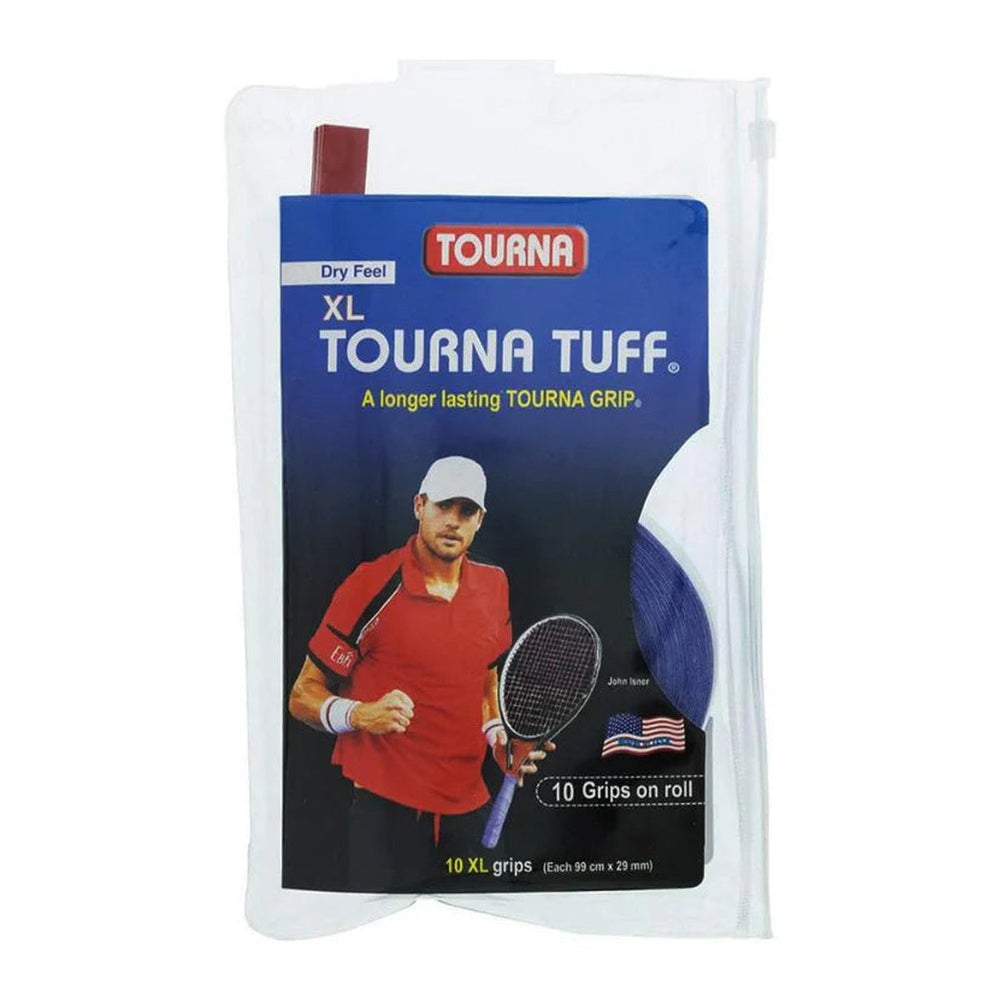 Tourna Tuff XL Overgrips Tour 10 Pack Blue