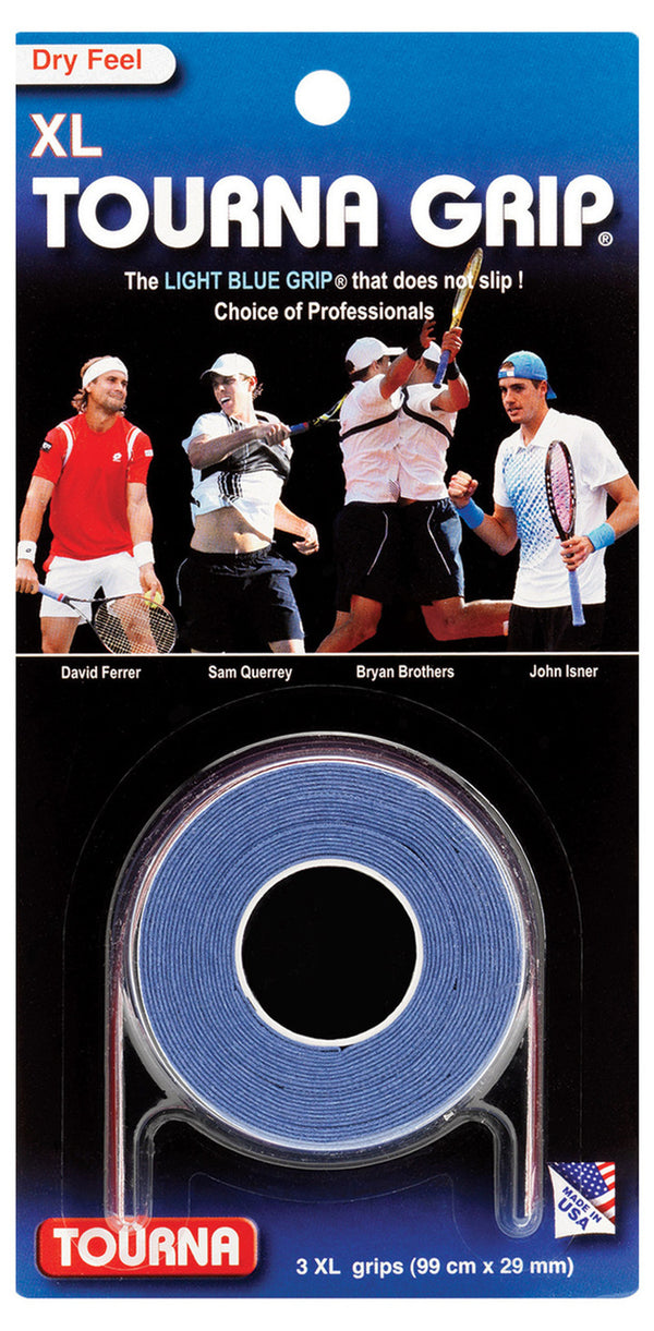 Tourna Grip Original XL Overgrip 3 Pack - Blue