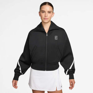 Nike Advantage Women's Dri-FIT Full-Zip Tennis Jacket (Black)