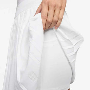 Nike Women's Dri-Fit Advantage HR Ace Pleated Skirt (White)