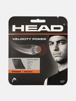 Head Velocity Power Tennis String (Black)