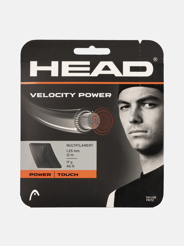 Head Velocity Power Tennis String (Black)