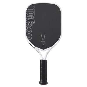 Wilson Vesper Control 17 front-facing pickleball paddle on white background