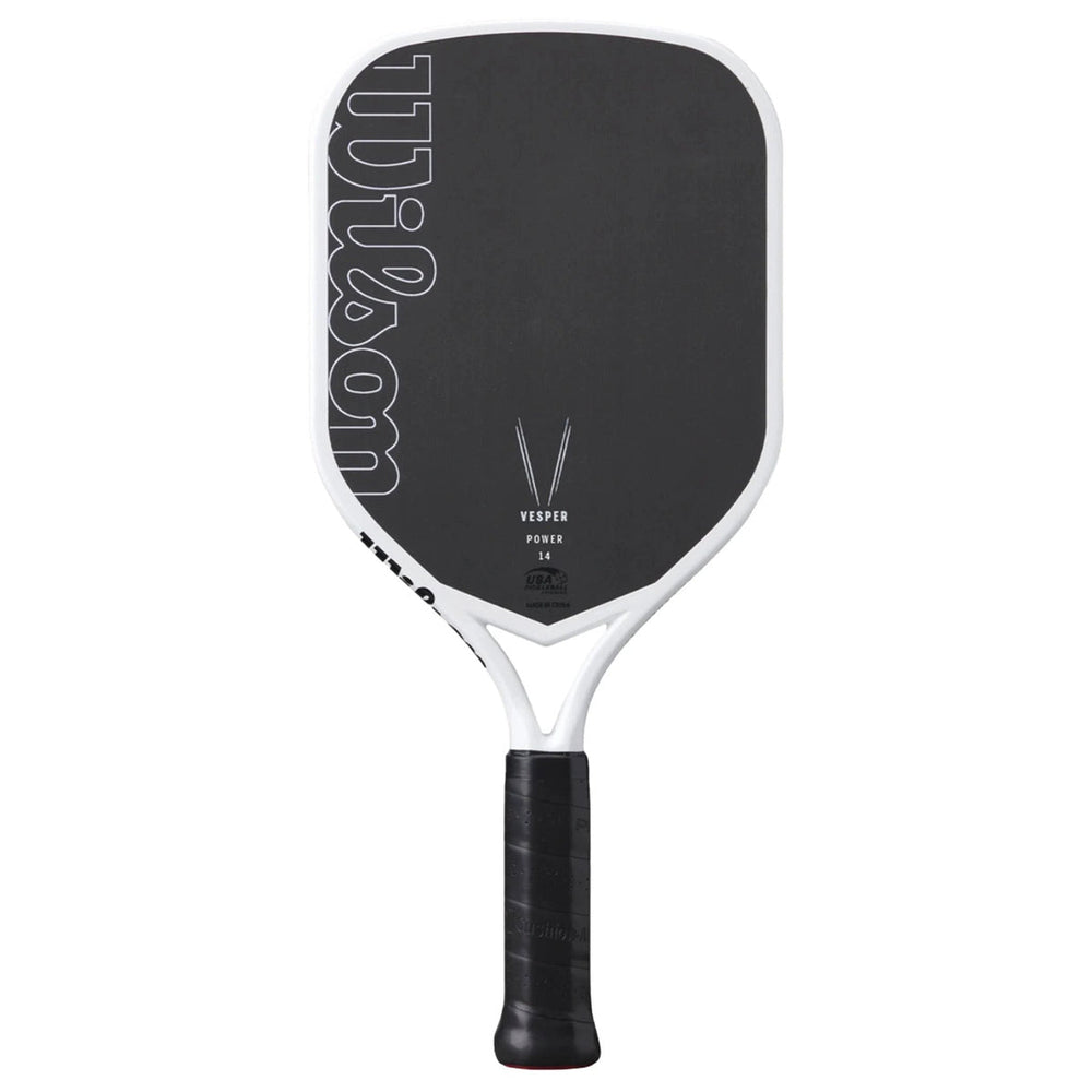 Wilson Vesper Power 14 front-facing pickleball paddle on white background