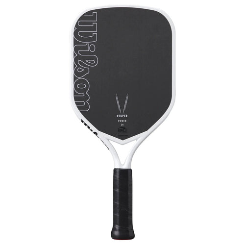 Wilson Vesper Power 14 front-facing pickleball paddle on white background