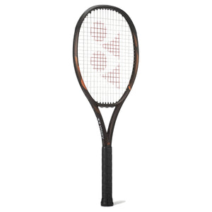 Yonex EZONE 100 Espresso Brown front-facing tennis racquet on white background