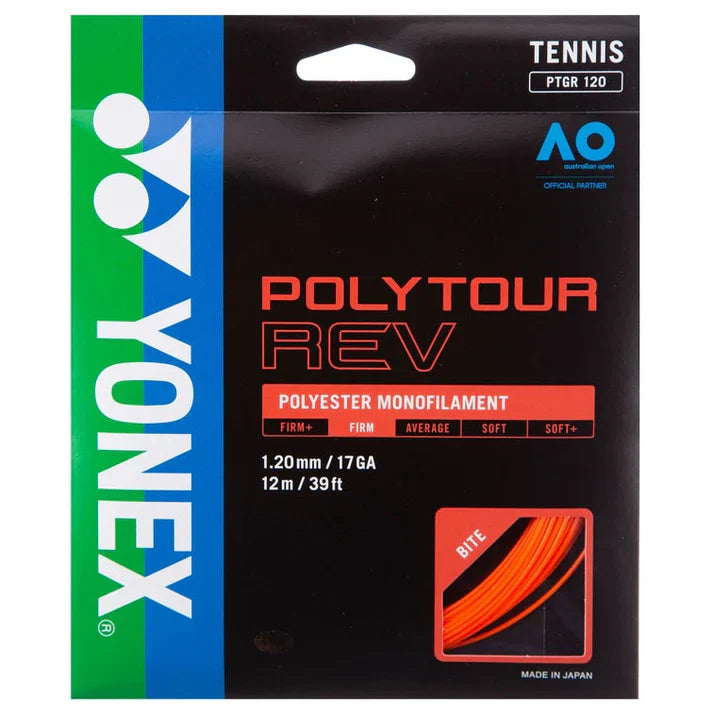 [HALF-SET] Yonex Polytour REV (Bright Orange)